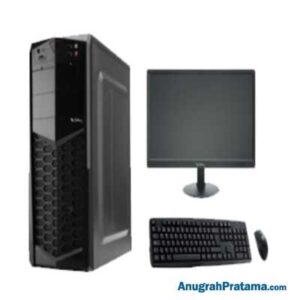 LIVA ECS H61 (Core i3-3240, 8GB, 120GB SSD, Win 10, 18.5 Inch, Black) Desktop PC