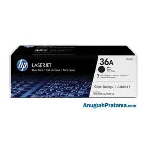 HP 36A Black Original LaserJet Toner Cartridge (Dual Pack) (CB436AD)