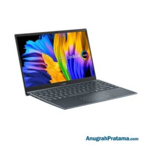 ASUS Zenbook 13 UM325UA-OLED553 (Ryzen R5-5500U, 8GB, 512GB, Win 11, 13.3 Inch, Pine Grey) Notebook