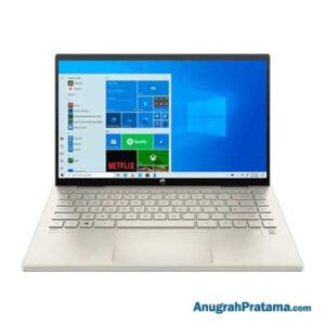 HP Pavilion x360 Convertible 14-dy0065TU (Core i7-1165G7, 2x 4GB, 512GB SSD, Win 10, 14 Inch Touch, Gold) Notebook - 3Y5T6PA