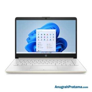 HP 14s-dk1515AU (AMD Ryzen3-3250U, 8GB, 512GB SSD, Win 10, 14 Inch, Gold) Notebook - 48L42PA