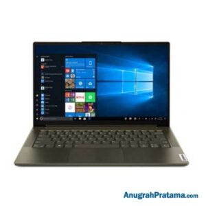 LENOVO Yoga Slim 7 (Core i7-1065G7, 16GB, 1TB, VGA 2GB, Win 10, 14 Inch, Dark Moss) Notebook - 82A10034ID