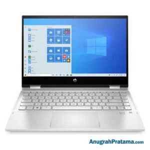 HP Pavilion x360 Convertible 14-dw1026TU (Core i7-1165G7, 2x 4GB, 512GB SSD, Win 10, 14 Inch Touch, Silver) Notebook - 2N1K2PA