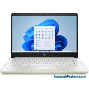 HP 14s-dk1001AX (Athlon-3150U, 4GB, 1TB, Radeon 2GB, Win 10, 14 Inch, Pale Gold) Notebook - 3C259PA