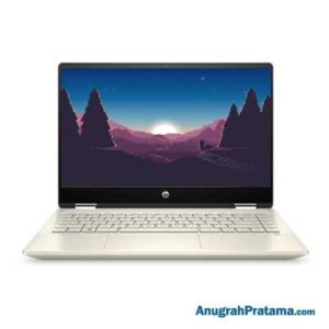 HP Pav x360 Convert 14-dh0011TX (Intel Core i7-8565U, 8GB, 1TB + 128GB SSD, MX250 2GB, Win 10, 14 Inch Touch, Gold) Notebook - 6NY32PA