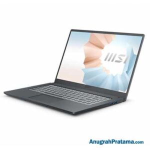 MSI Modern 15 A5M (Ryzen 5-5500U, 8GB, 512GB SSD, AMD Radeon Graphics, Win 11, 15.6 Inch, Carbon Grey) Notebook