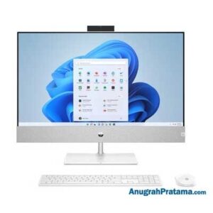 HP Pavilion 24-ca1000d (Core i7-12700T, 8GB, 512GB SSD, MX450 2GB, Win 11, 23.8 Inch Touch, White) AIO PC - 641F4PA
