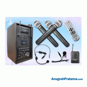 AUDERPRO Portable Wireless AP-1284PA (Bluetooth, DVD, USB)