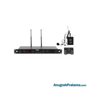 AUBERN AU-100HT Wireless Microphone Set UHF Dual Channel - Clip On