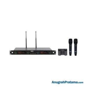 AUBERN AU-100WM Wireless Microphone Set UHF Dual Channel - Handheld