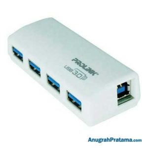 PROLINK PUH301 USB 3.0 Super Speed Mini 4-Port Hub 5Gbps - White