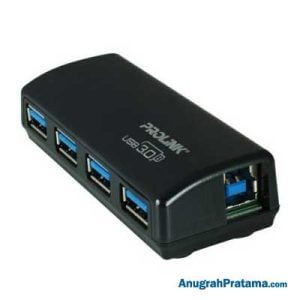 PROLINK PUH301 USB 3.0 Super Speed Mini 4-Port Hub 5Gbps - Black
