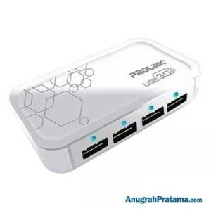 PROLINK PUH302 USB 3.0 Super Speed 4-Port 5Gbps - White