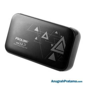 PROLINK PUH303 USB 3.0 Superspeed 4-Port Hub 5Gbps with Smart Charging 20W (5V/4AH) max - Black