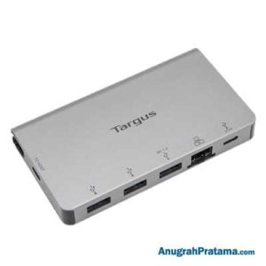 TARGUS ACA951 USB-C Ethernet Adapter with 3x USB-A Ports and 1x USB-C Port with 100W PD Pass-Thru