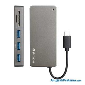 VERBATIM USB-C 3.1 Hub & Card Reader [65679]