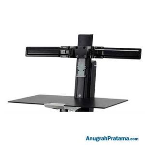 ERGOTRON WorkFit Dual Monitor Double-Hinged Bow [98-101-009]