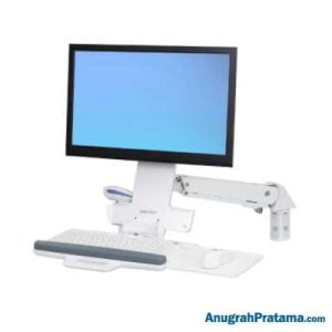 ERGOTRON StyleView Sit-Stand Combo Arm, Bright White Texture [45-266-216]