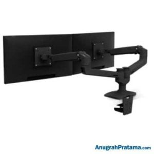 ERGOTRON LX Dual Side-by-Side Arm [45-245-224] - Matte Black