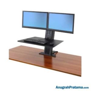 ERGOTRON WorkFit-SR, Dual Monitor, Black [33-407-085]