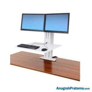 ERGOTRON WorkFit-SR, Dual Monitor, White [33-407-062]