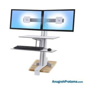 ERGOTRON WorkFit-S, Dual Monitor with Worksurface [33-349-211]