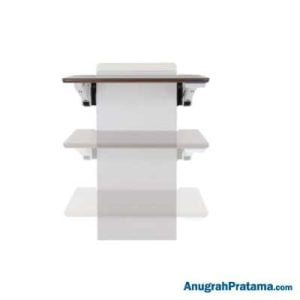 ERGOTRON WorkFit Elevate Wall Desk, Snow & Walnut [24-804-S894]