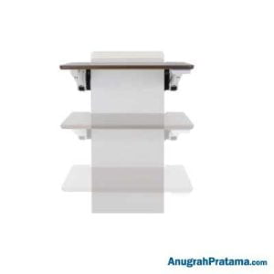 ERGOTRON WorkFit Elevate Wall Desk, Snow & Maple [24-804-S893]