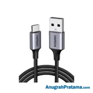 UGREEN 60126 USB 2.0 Type C 3A Nickle Braid Cable 1M - Black