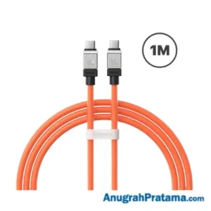 BASEUS Coolplay USB Charger Type C to Type C Fast Charging Cable 100W 1M - Orange