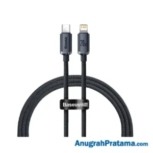 BASEUS Crystal Shine USB Charger Type C to Lightning Fast Charging 20W 1M - Black