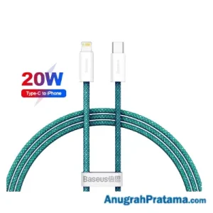 BASEUS Dynamic USB Charger Type C to Lightning Cable Fast Charging PD 20W 1M - Green