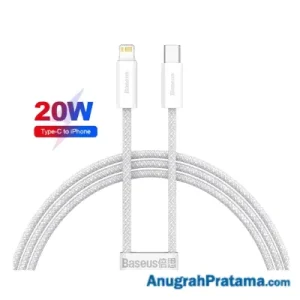 BASEUS Dynamic USB Charger Type C to Lightning Cable Fast Charging PD 20W 1M - White