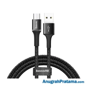 BASEUS LED Halo USB Charger Micro Fast Charging 1M - Black