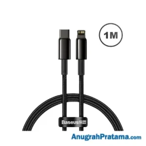 BASEUS Tungsten Gold USB Charger Type C to Lightning Fast Charging 20W 1M- Black