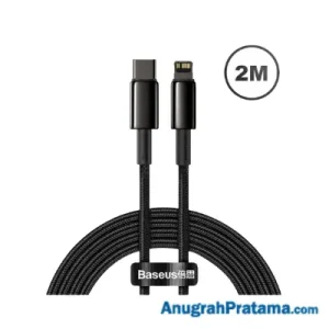 BASEUS Tungsten Gold USB Charger Type C to Lightning Fast Charging 20W 2M- Black