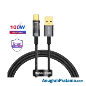 BASEUS USB Charger Automatic Power-Off Lightning Cable 1M - Black