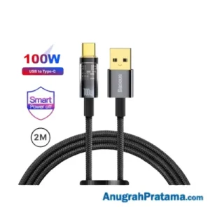 BASEUS USB Charger Automatic Power-Off Lightning Cable 2M - Black