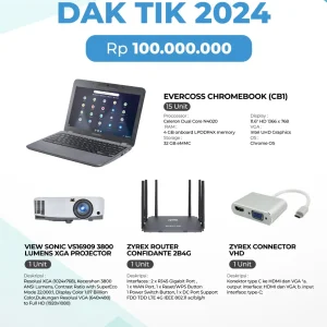 PAKET DAK TIK 2024 - EVERCOSS CHROMEBOOK (CB1)