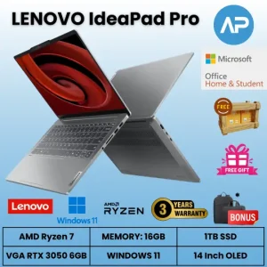 Laptop Gaming LENOVO IdeaPad Pro Ryzen 5 - 16GB - 1TB SSD - VGA 6GB - 14" - Windows