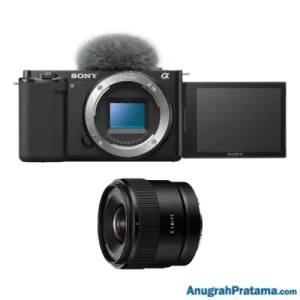 SONY ZV-E10 Vlog Camera With E 11mm F1.8 APS-C Lens (ZV-E10+SEL11F18) Black
