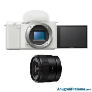 SONY ZV-E10 Vlog Camera With E 11mm F1.8 APS-C Lens (ZV-E10+SEL11F18) White