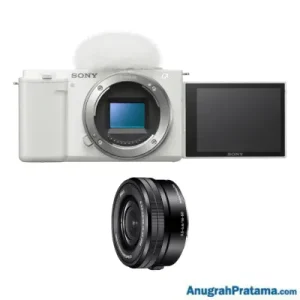 SONY ZV-E10 Vlog Camera With E PZ 16-50mm F3.5-5.6 OSS Lens (ZV-E10+SELP1650) White