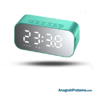 ACOME A5 Speaker Bluetooth with Digital Clock - Blue